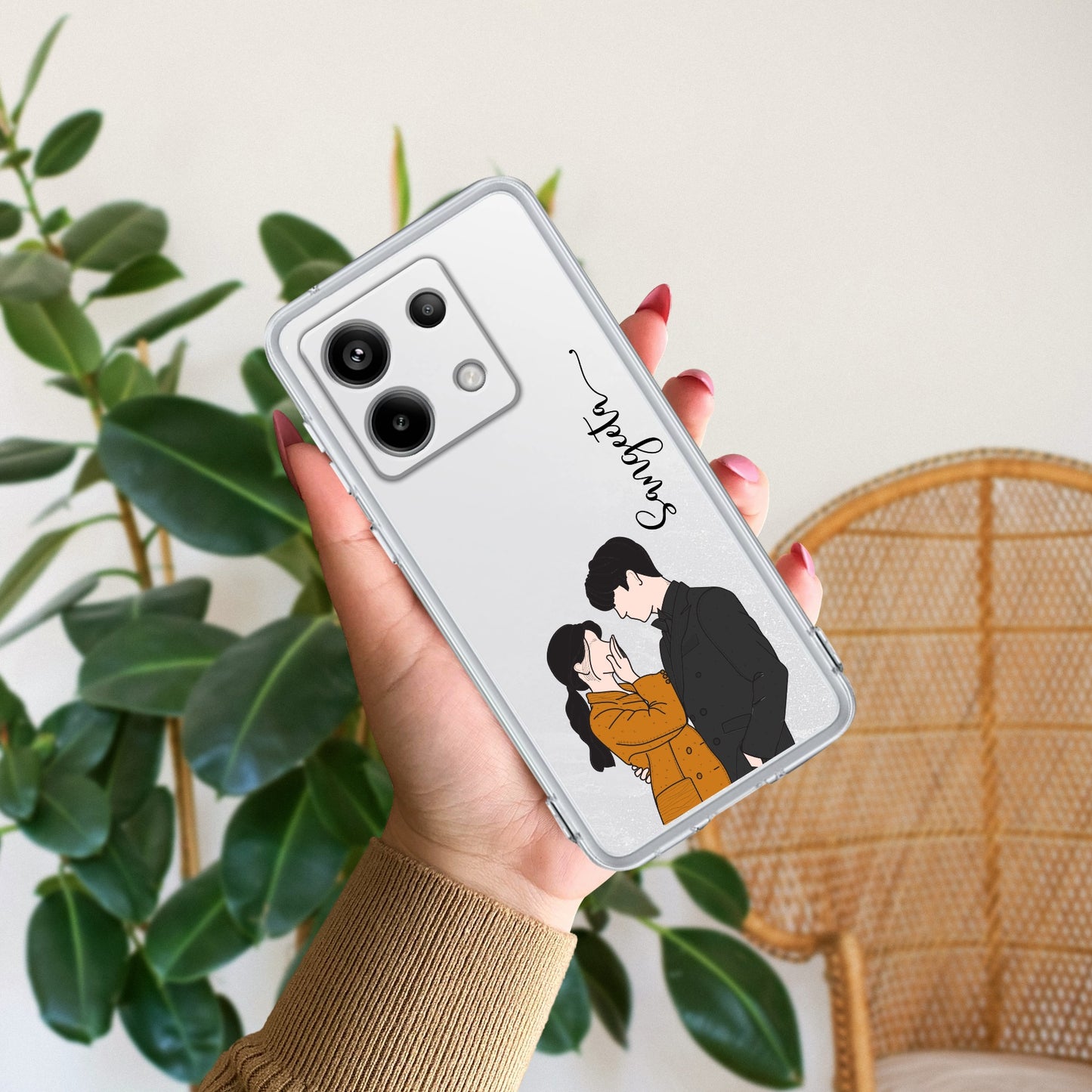 Couple Customize Transparent Silicon Case For Redmi/Xiaomi