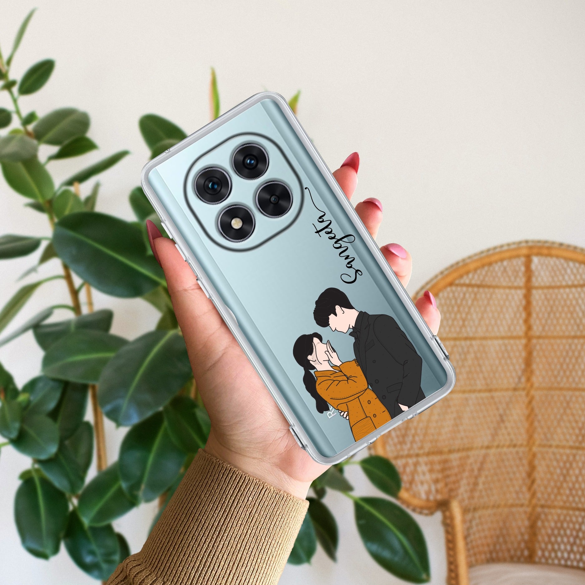 Couple Customize Transparent Silicon Case For Redmi/Xiaomi