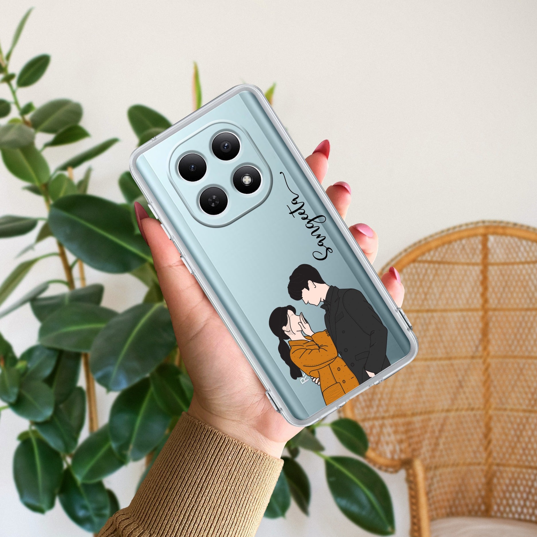 Couple Customize Transparent Silicon Case For Redmi/Xiaomi