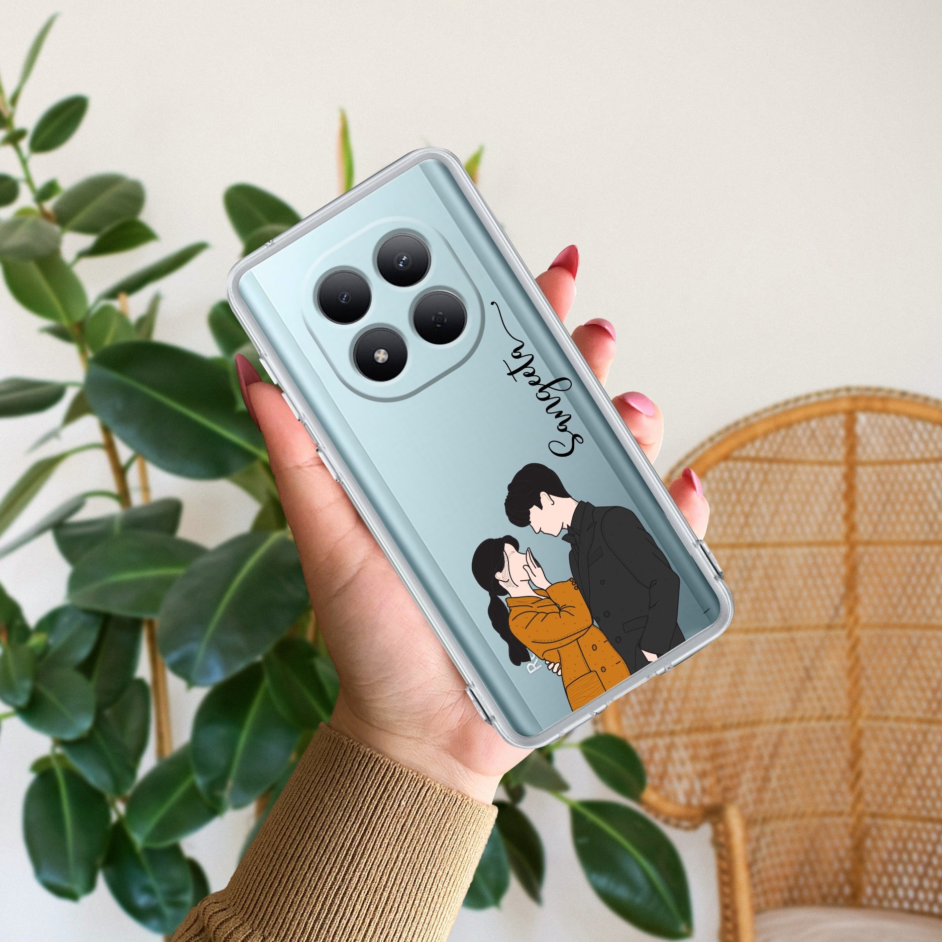 Couple Customize Transparent Silicon Case For Redmi/Xiaomi