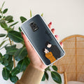 Couple Customize Transparent Silicon Case For Redmi Note 10 lite