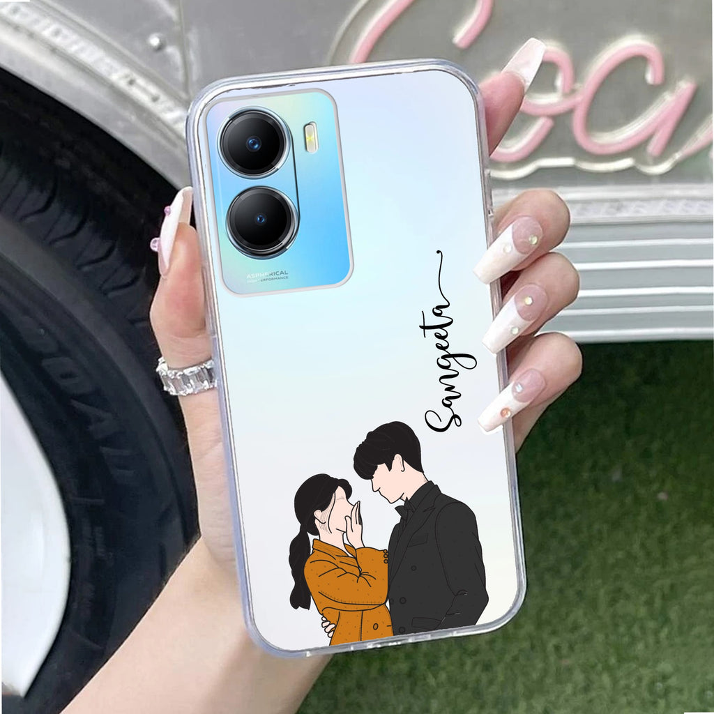 Couple Customize Transparent Silicon Case For Vivo T2x 5G