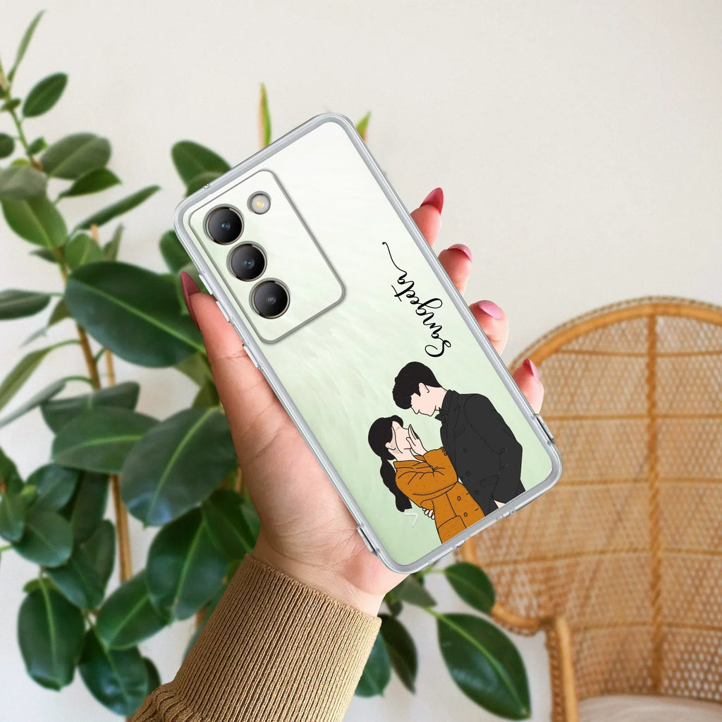 Couple Customize Transparent Silicon Case For Vivo V40 5G