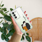 Couple Customize Transparent Silicon Case For Vivo T3 5G