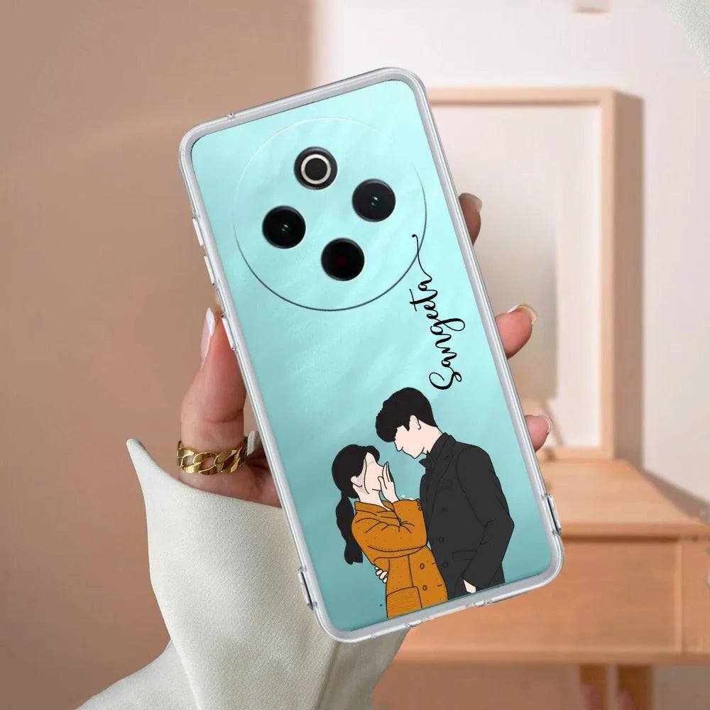 Couple Customize Transparent Silicon Case For Vivo - ShopOnCliQ