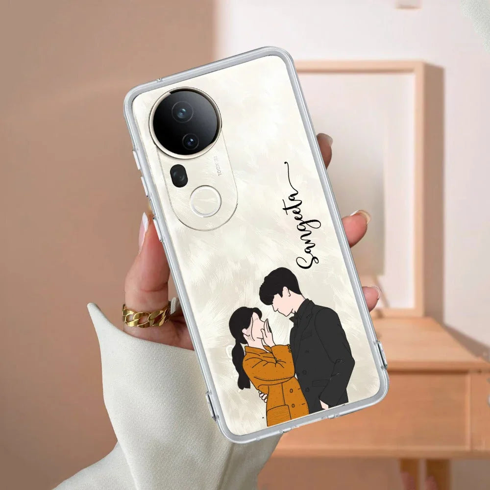 Couple Customize Transparent Silicon Case For Vivo - ShopOnCliQ