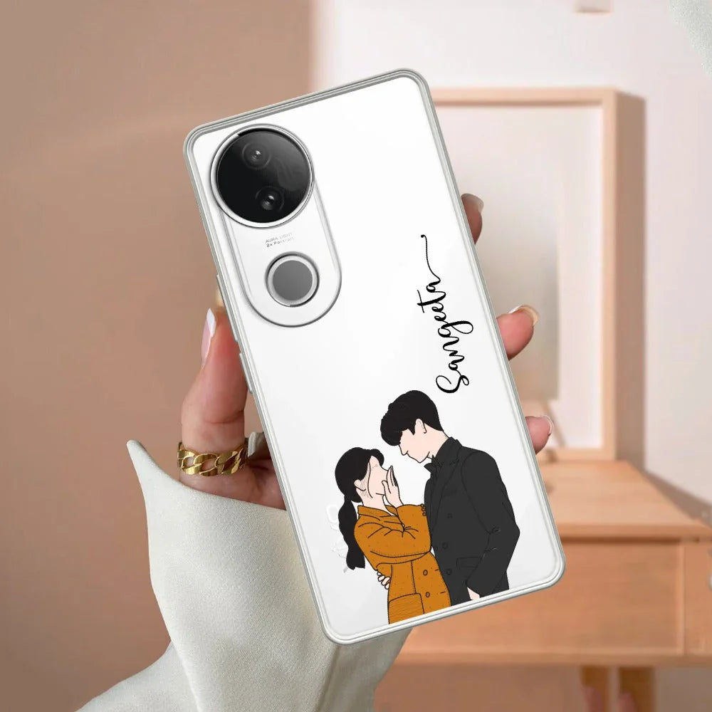 Couple Customize Transparent Silicon Case For Vivo - ShopOnCliQ