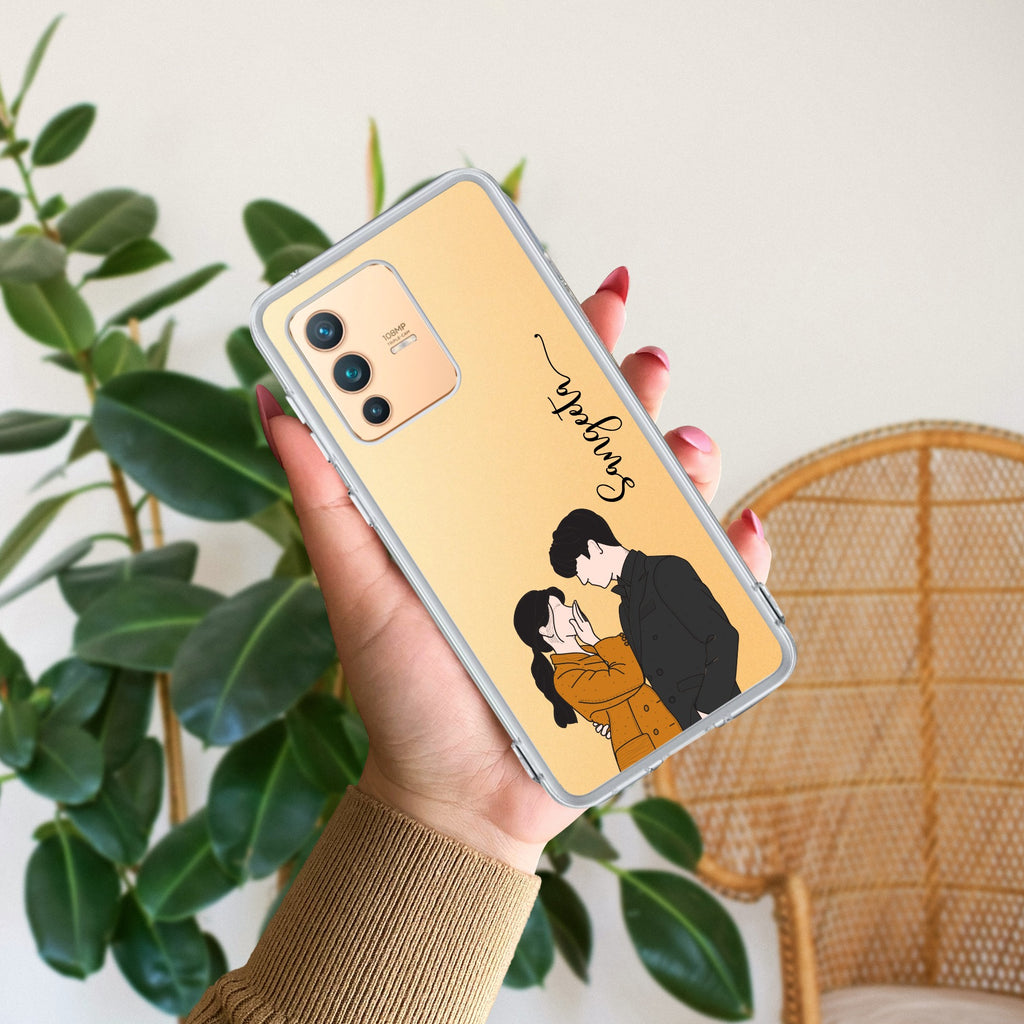 Couple Customize Transparent Silicon Case For Vivo V23 5G