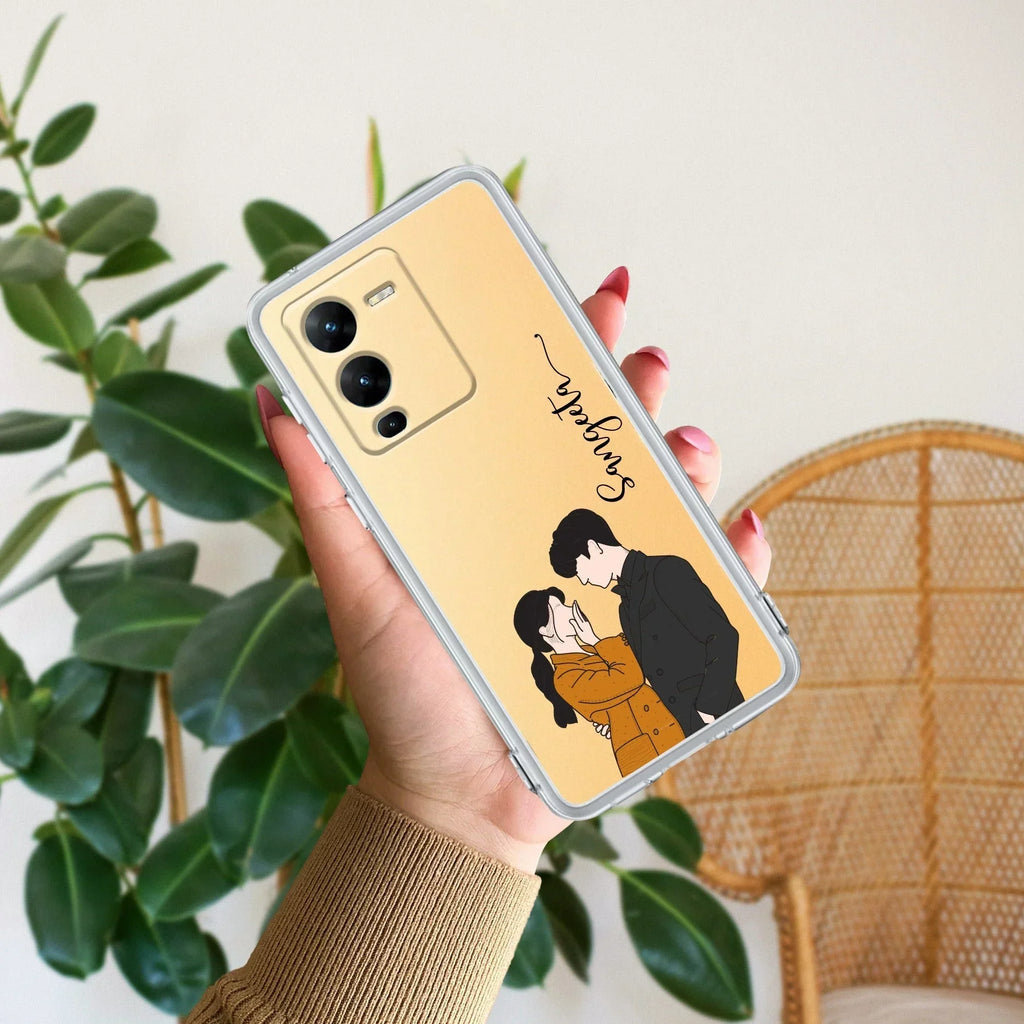 Couple Customize Transparent Silicon Case For Vivo V25 Pro 5G