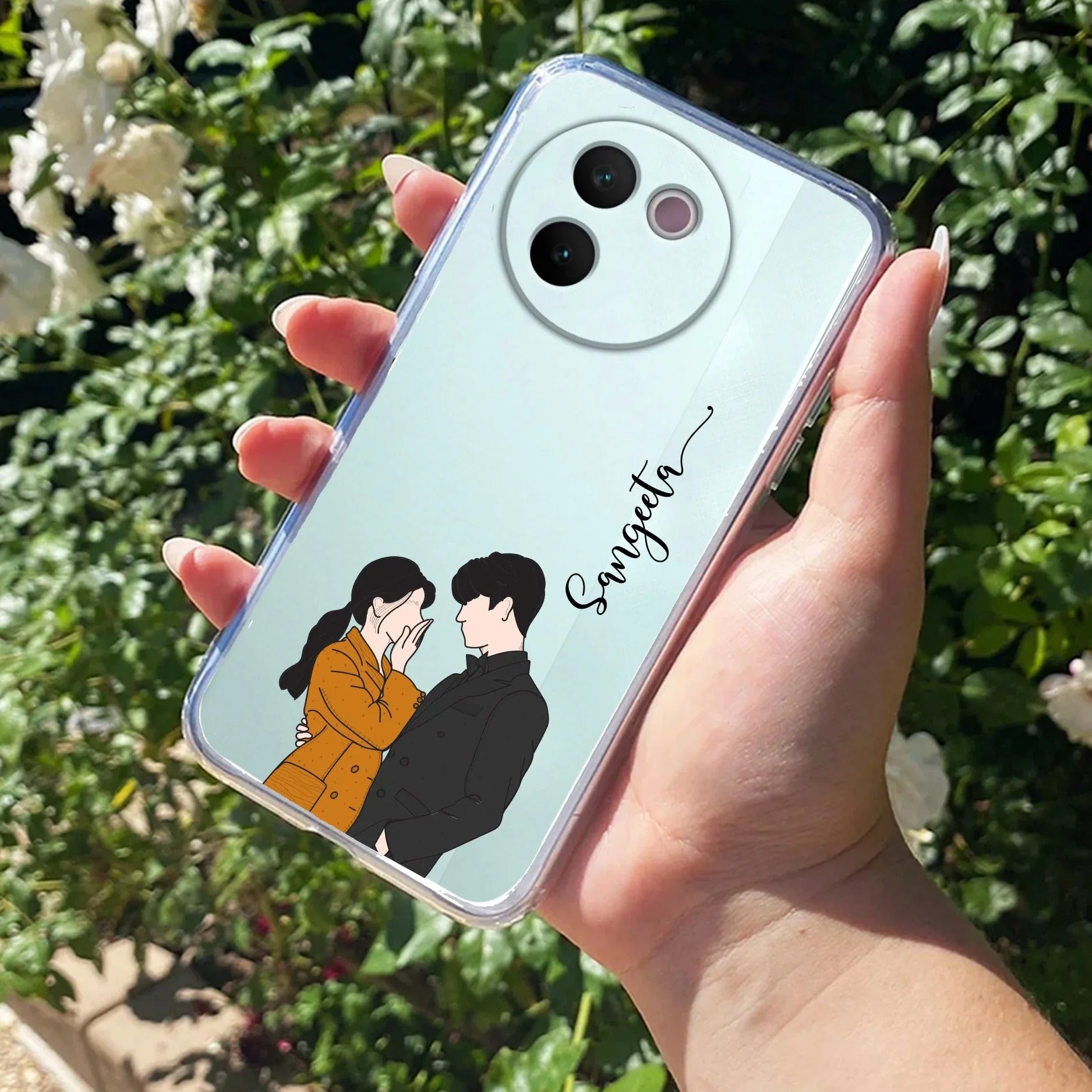 Couple Customize Transparent Silicon Case For Vivo - ShopOnCliQ