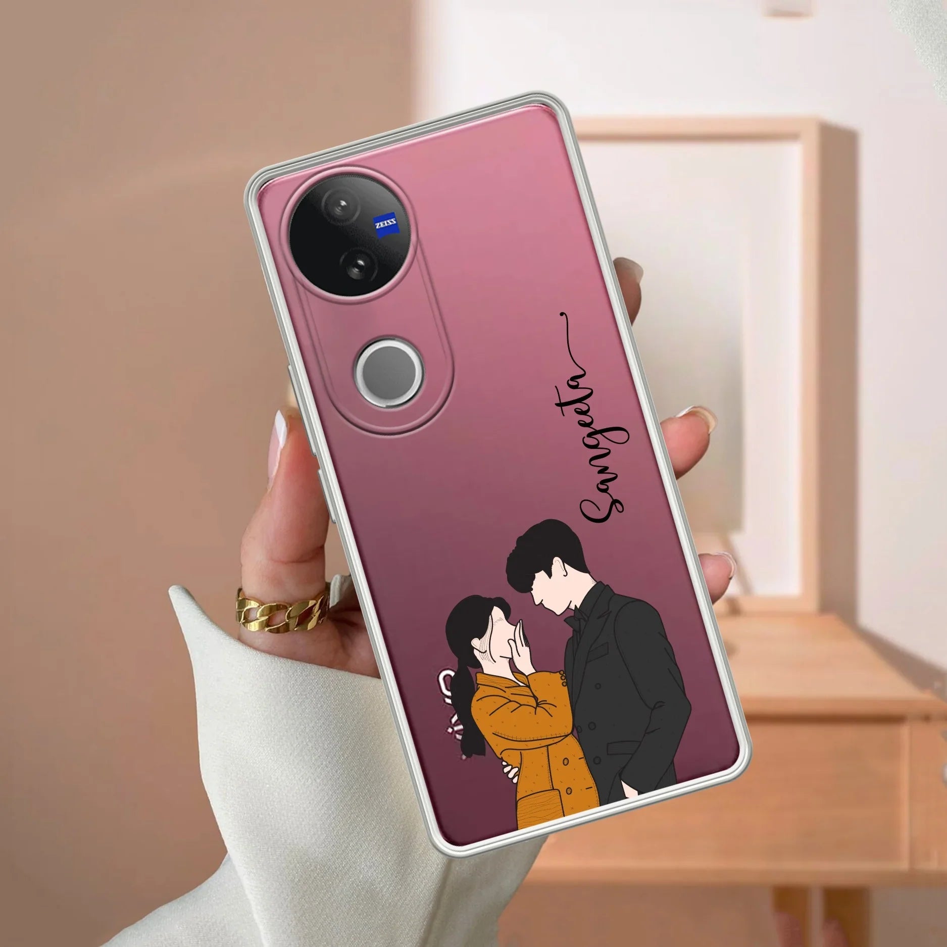 Couple Customize Transparent Silicon Case For Vivo - ShopOnCliQ