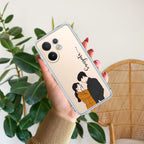Couple Customize Transparent Silicon Case For Vivo T3X 5G