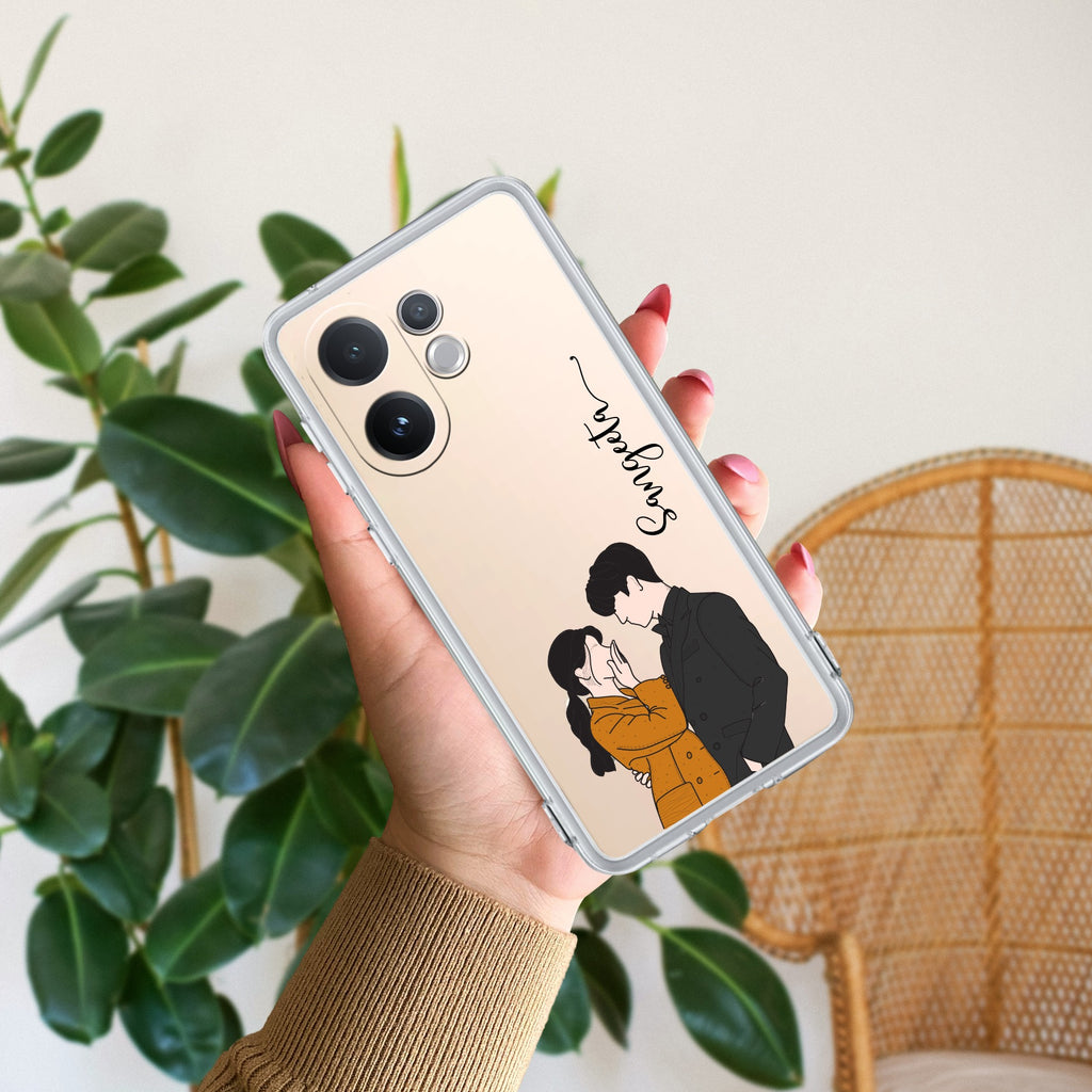 Couple Customize Transparent Silicon Case For Vivo V60 5G