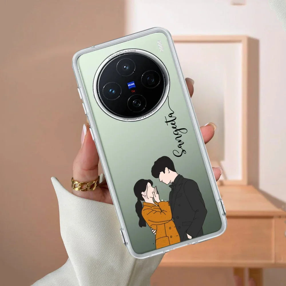 Couple Customize Transparent Silicon Case For Vivo - ShopOnCliQ