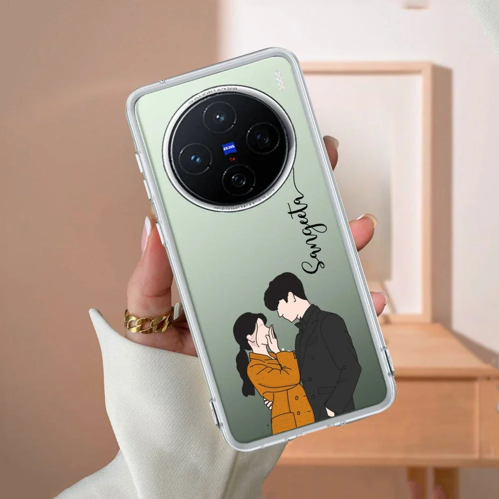 Couple Customize Transparent Silicon Case For Vivo - ShopOnCliQ