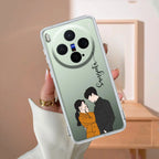 Couple Customize Transparent Silicon Case For Vivo Y300 Plus 5G