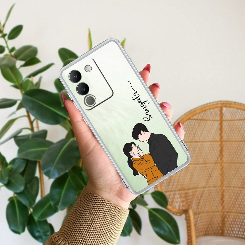 Couple Customize Transparent Silicon Case For Vivo T3 Lite 5G