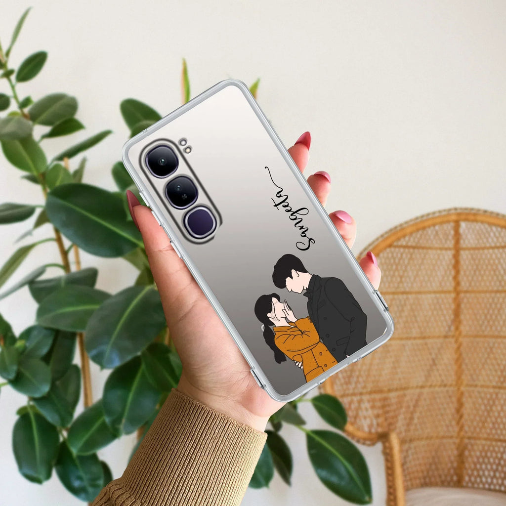 Couple Customize Transparent Silicon Case For Vivo Y28s/ Y28e