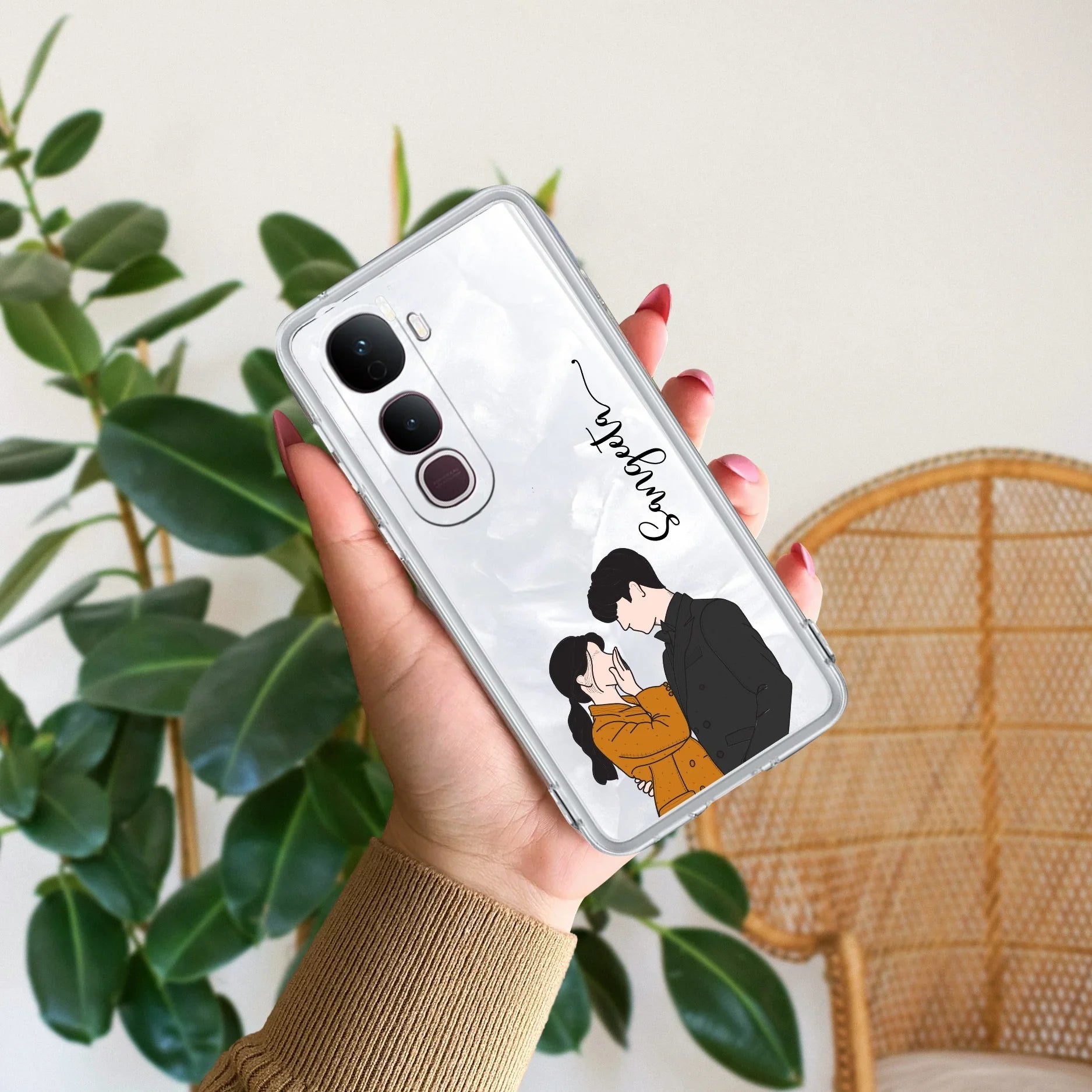 Couple Customize Transparent Silicon Case For Vivo - ShopOnCliQ