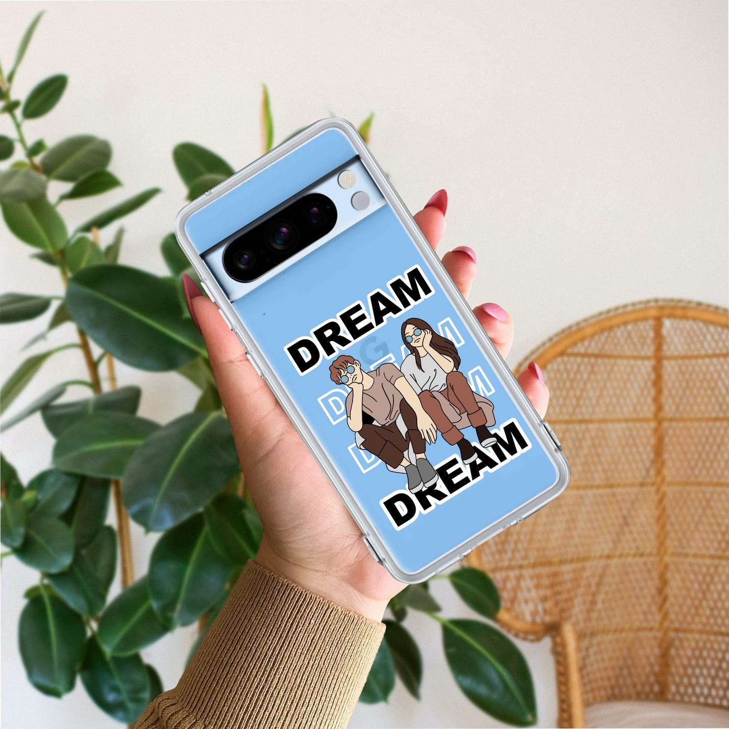 Couple Dream Transparent Silicon Case For Google