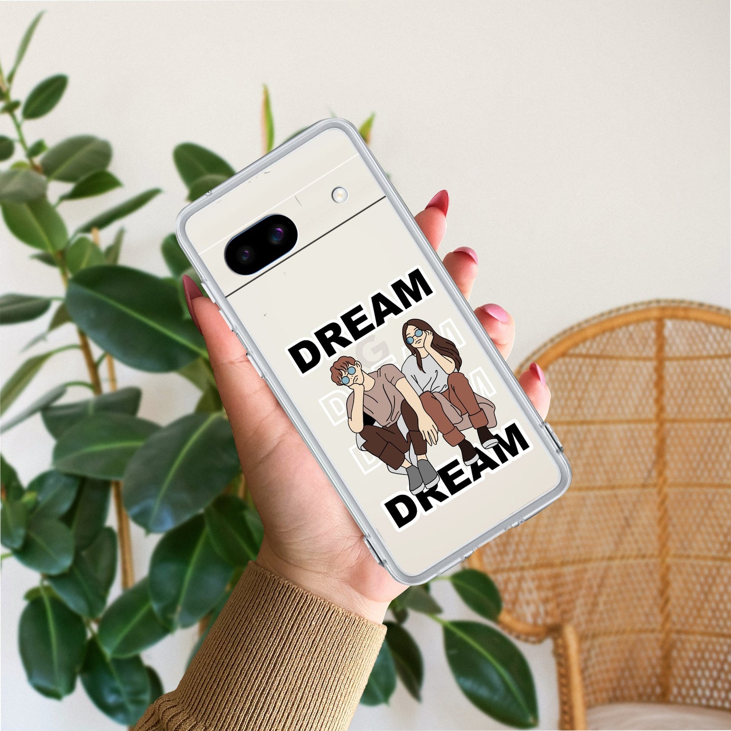 Couple Dream Transparent Silicon Case For Google