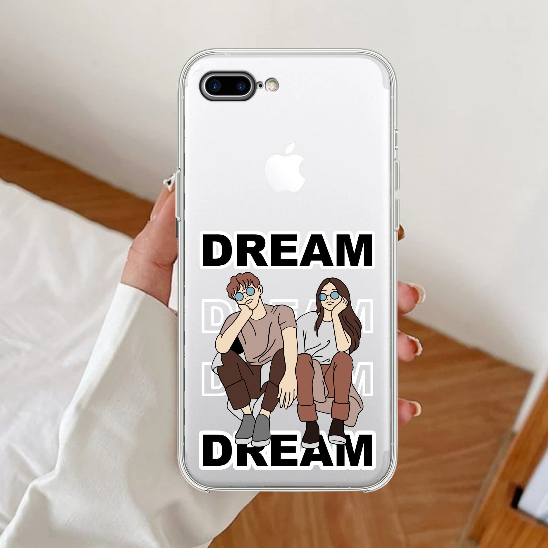 Couple Dream Transparent Silicon Case For IPhone