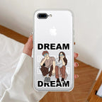 Couple Dream Anti Yellow Clear Case For iPhone 7 Plus / iPhone 8 Plus