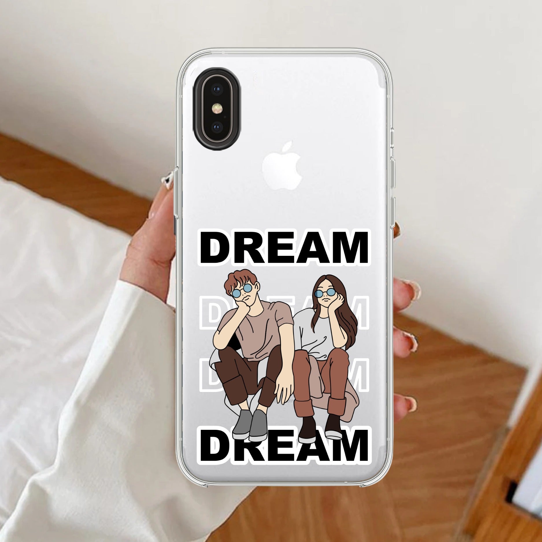 Couple Dream Transparent Silicon Case For IPhone