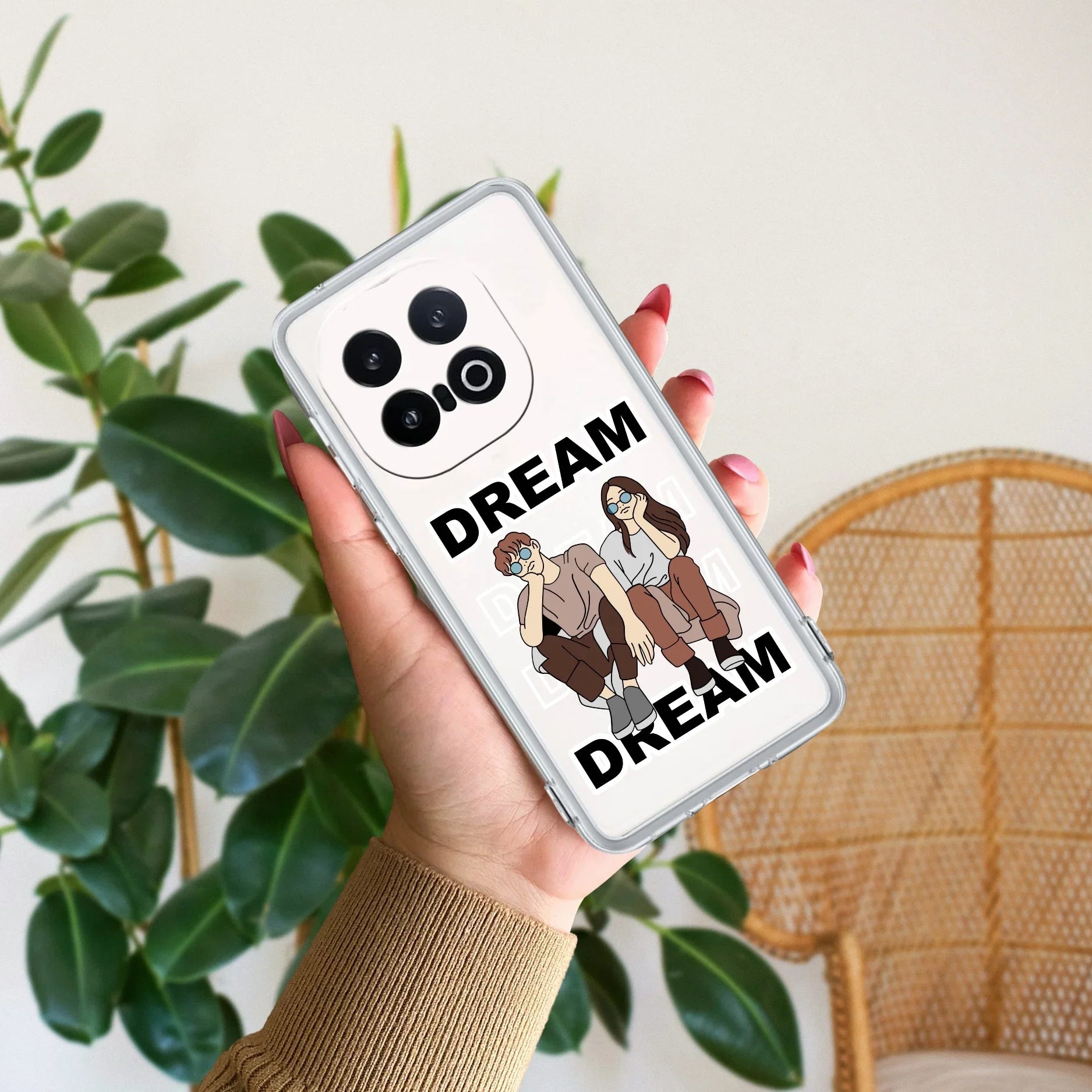 Couple Dream Transparent Silicon Case For iQOO 13 5G