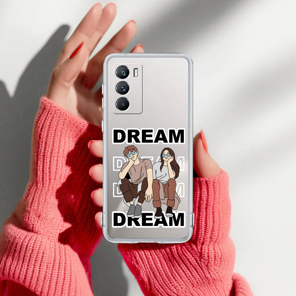 Couple Dream Transparent Silicon Case For iQOO 9 SE 5G