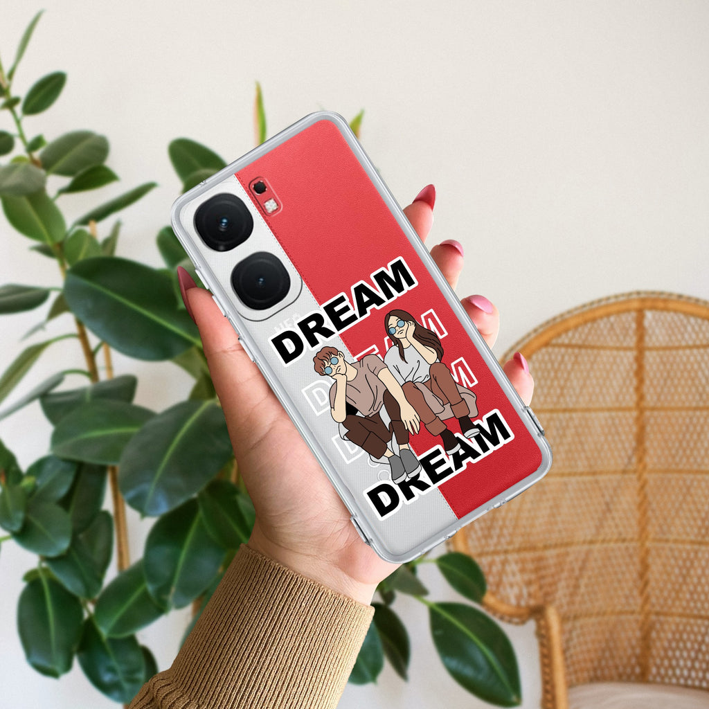 Couple Dream Transparent Silicon Case For iQOO Neo 9 Pro 5G