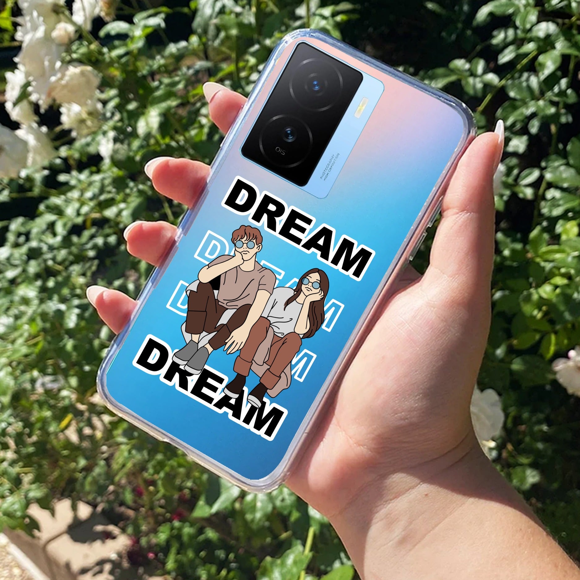 Couple Dream Transparent Silicon Case For iQOO Z7s 5G