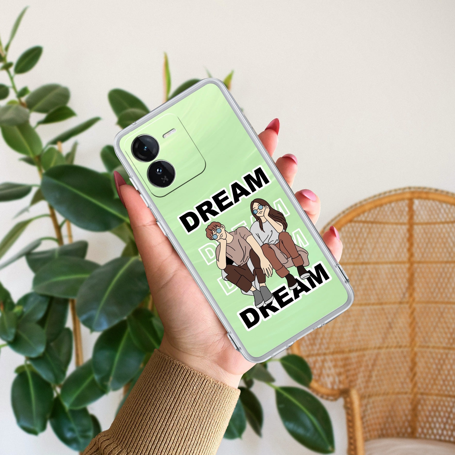 Couple Dream Transparent Silicon Case For iQOO Z9 5G
