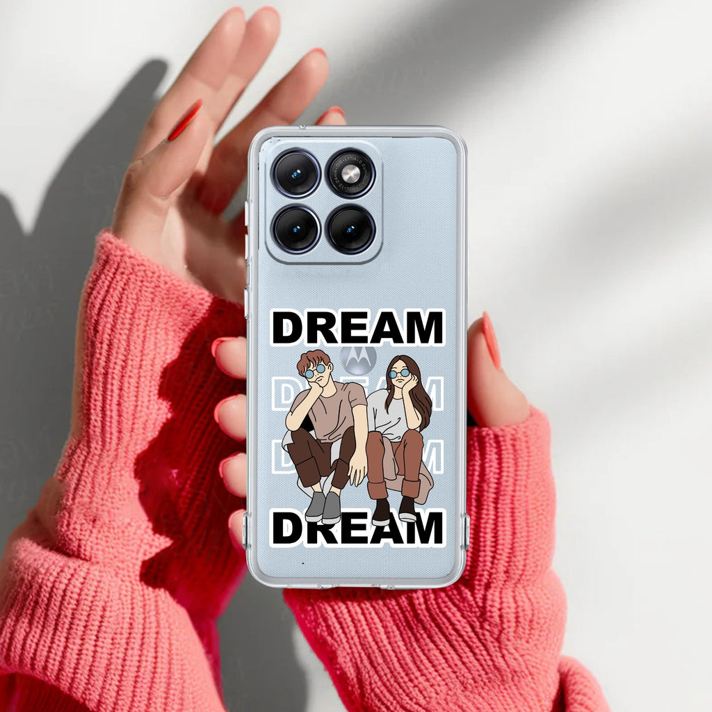 Couple Dream Anti Yellow Case For Motorola G67 Power 5G