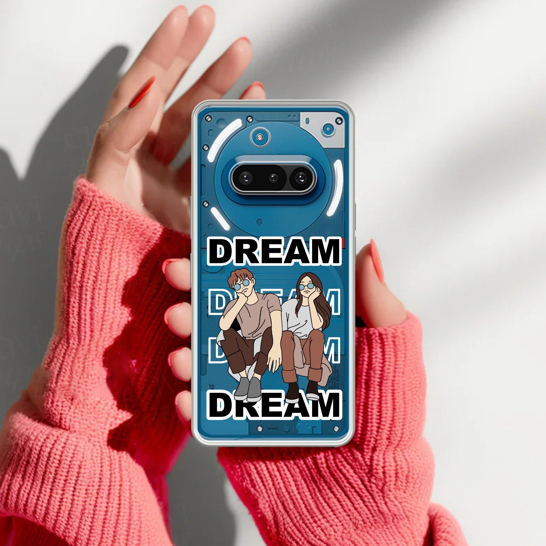Couple Dream Transparent Silicon Case For Nothing Phone 3A 5G