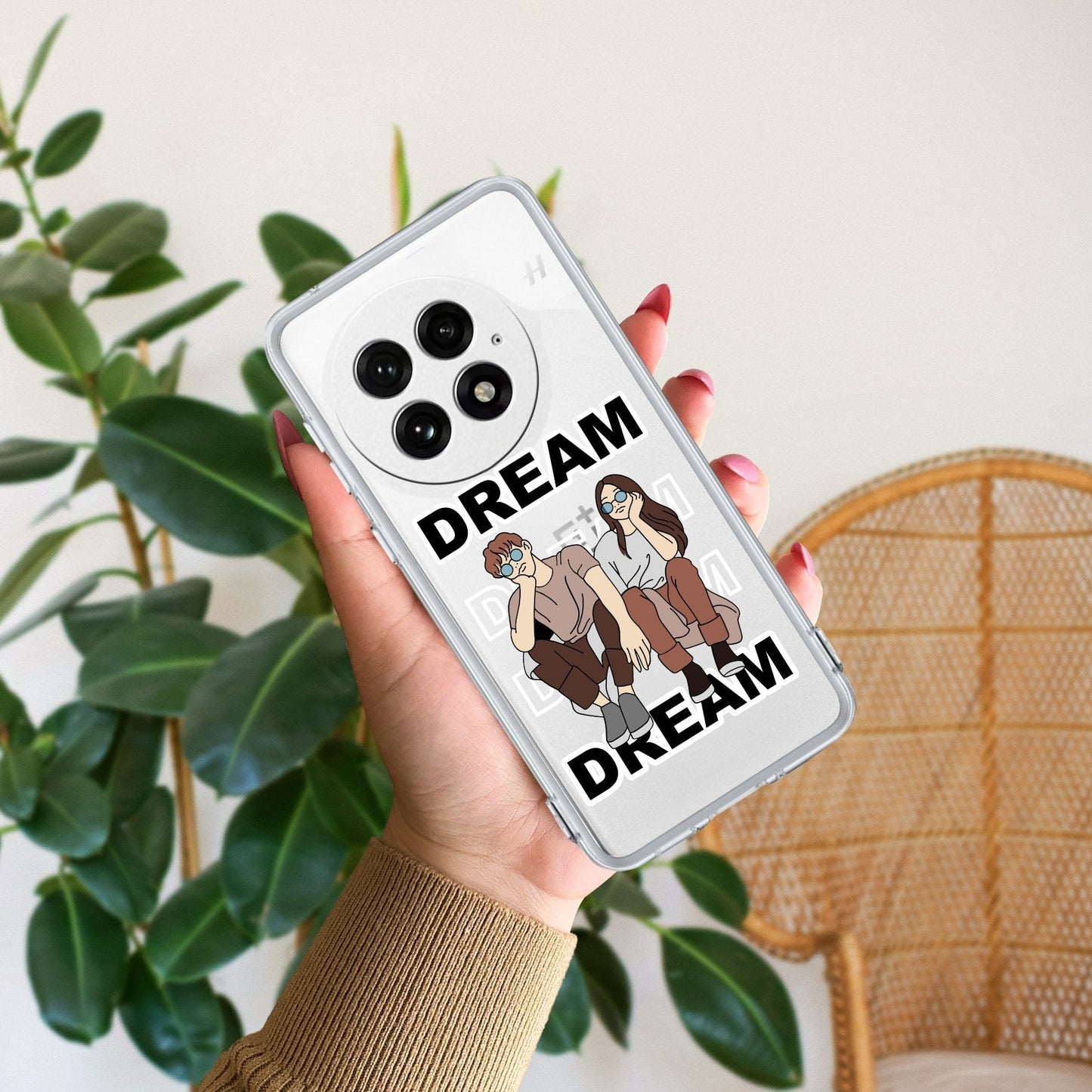 Couple Dream Transparent Silicon Case For OnePlus