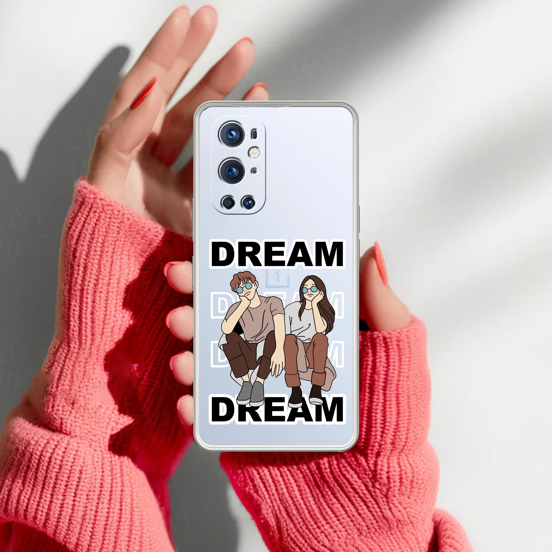 Couple Dream Transparent Silicon Case For OnePlus Nord 6 5G