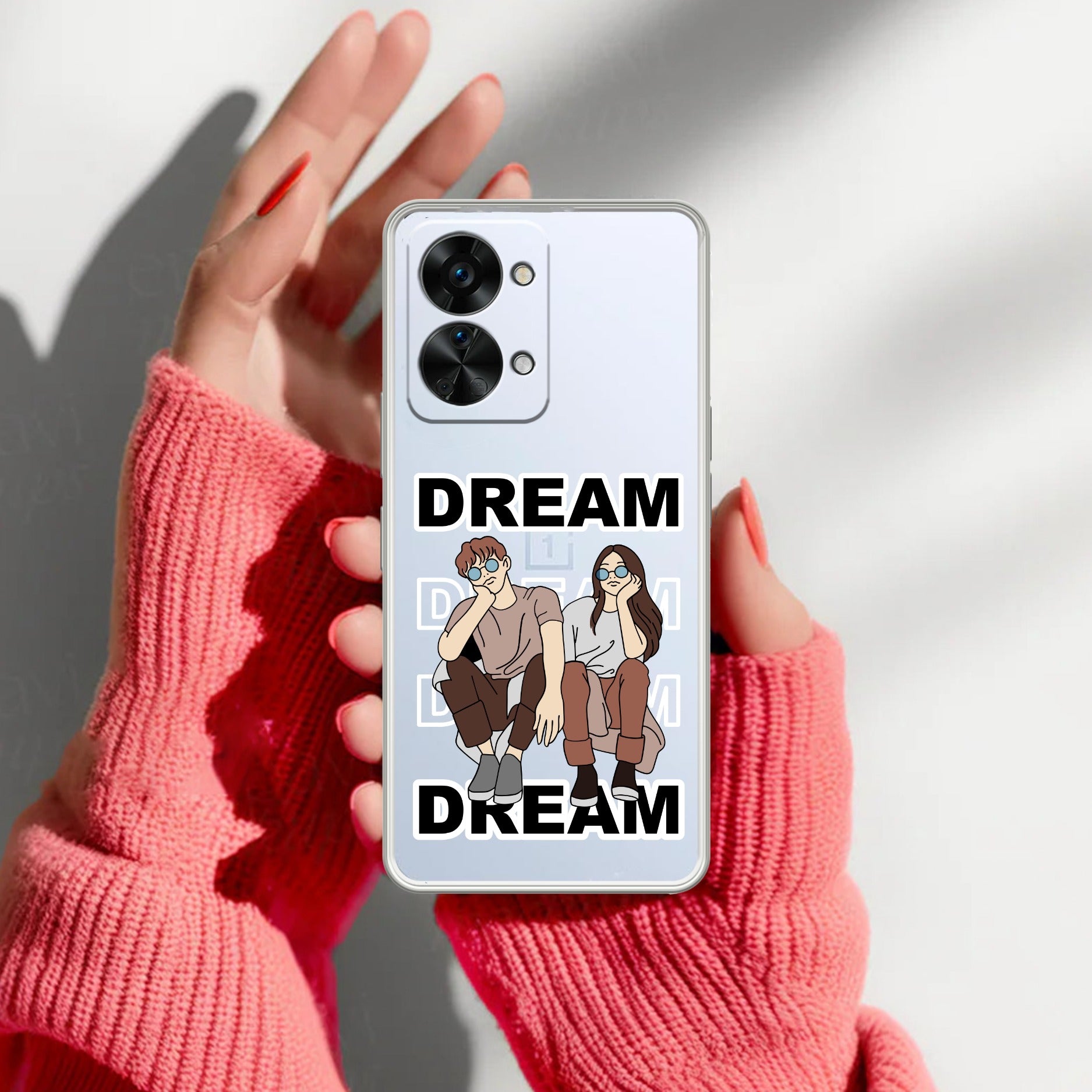 Couple Dream Transparent Silicon Case For OnePlus Nord 2T 5G