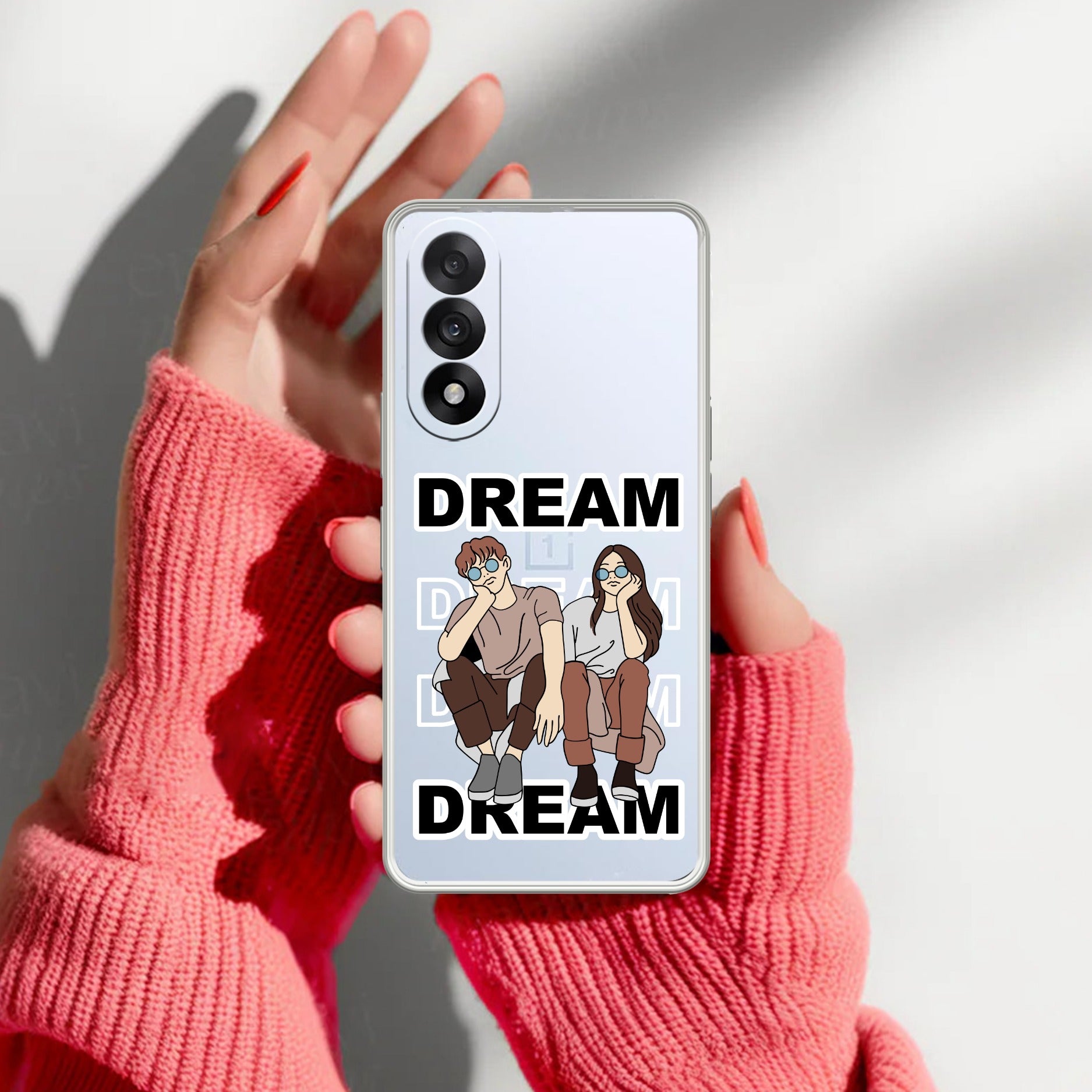 Couple Dream Transparent Silicon Case For OnePlus Nord 5 5G