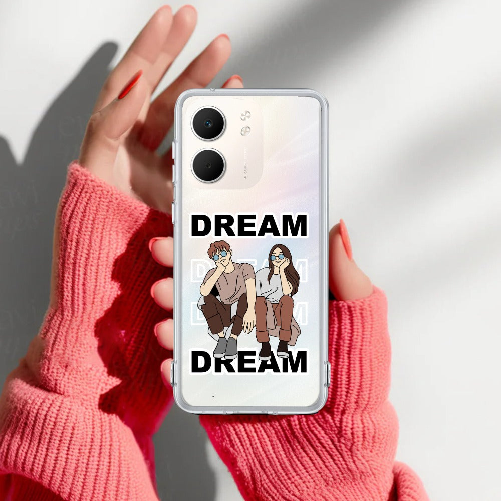 Couple Dream Transparent Silicon Case For Oppo