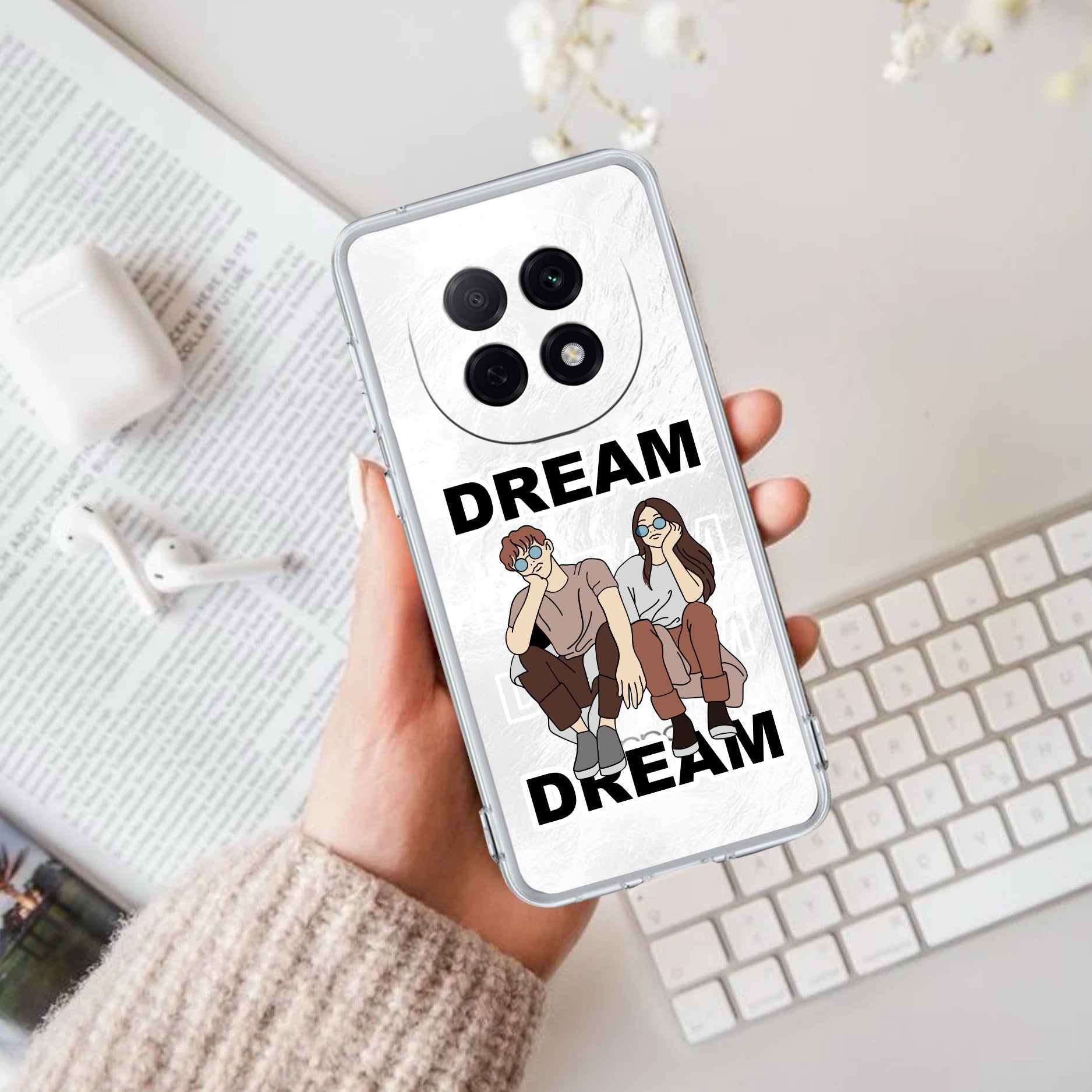 Couple Dream Transparent Silicon Case For Oppo F29 Pro 5G