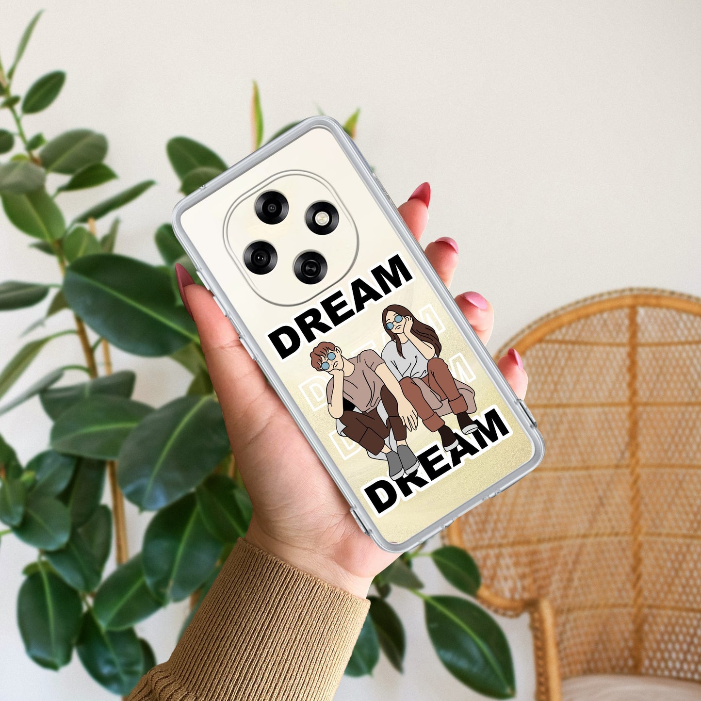 Couple Dream Transparent Silicon Case For Oppo