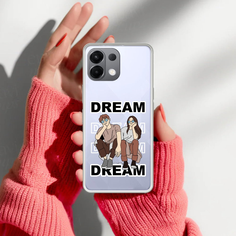 Couple Dream Transparent Silicon Case For Oppo