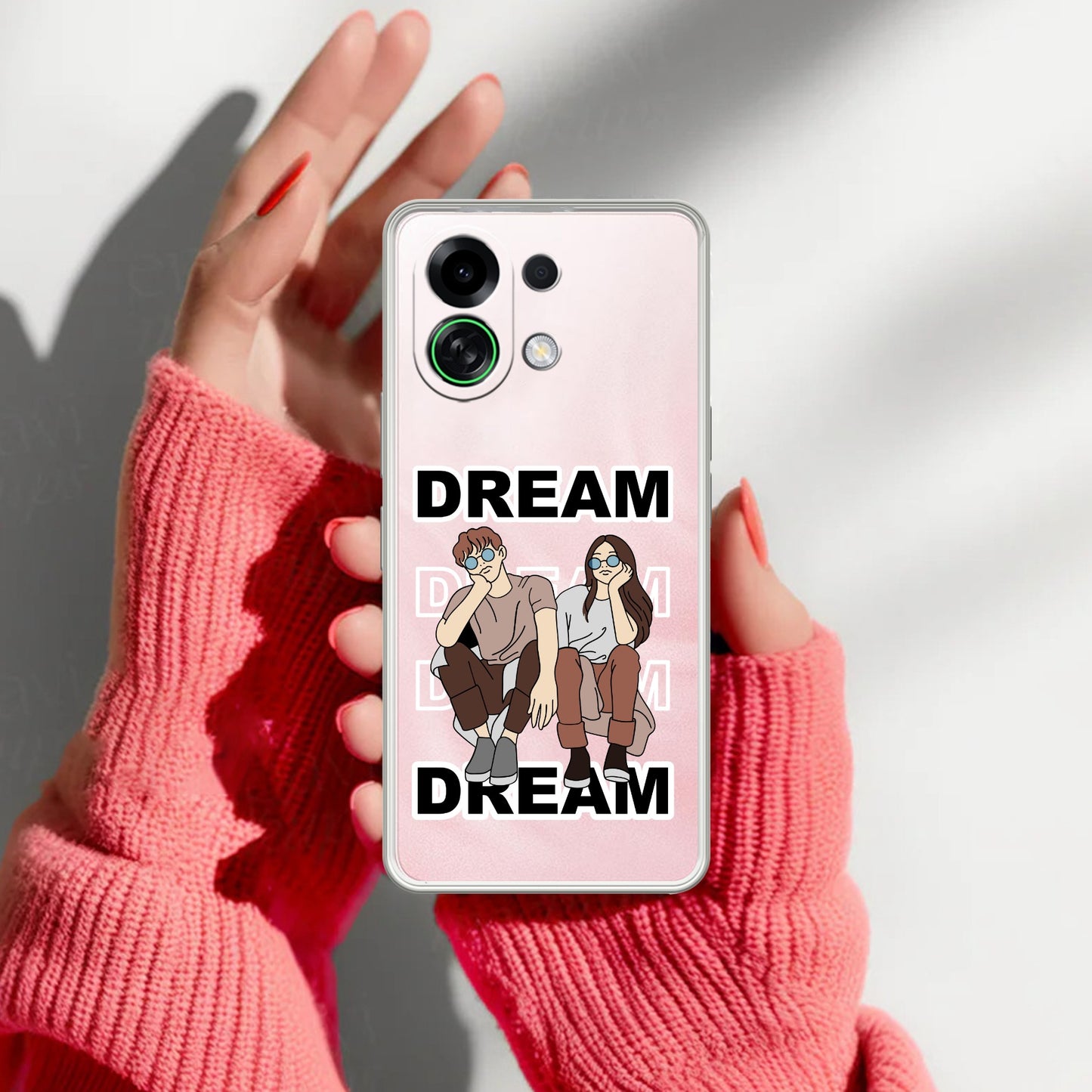 Couple Customize Transparent Silicon Case For Oppo