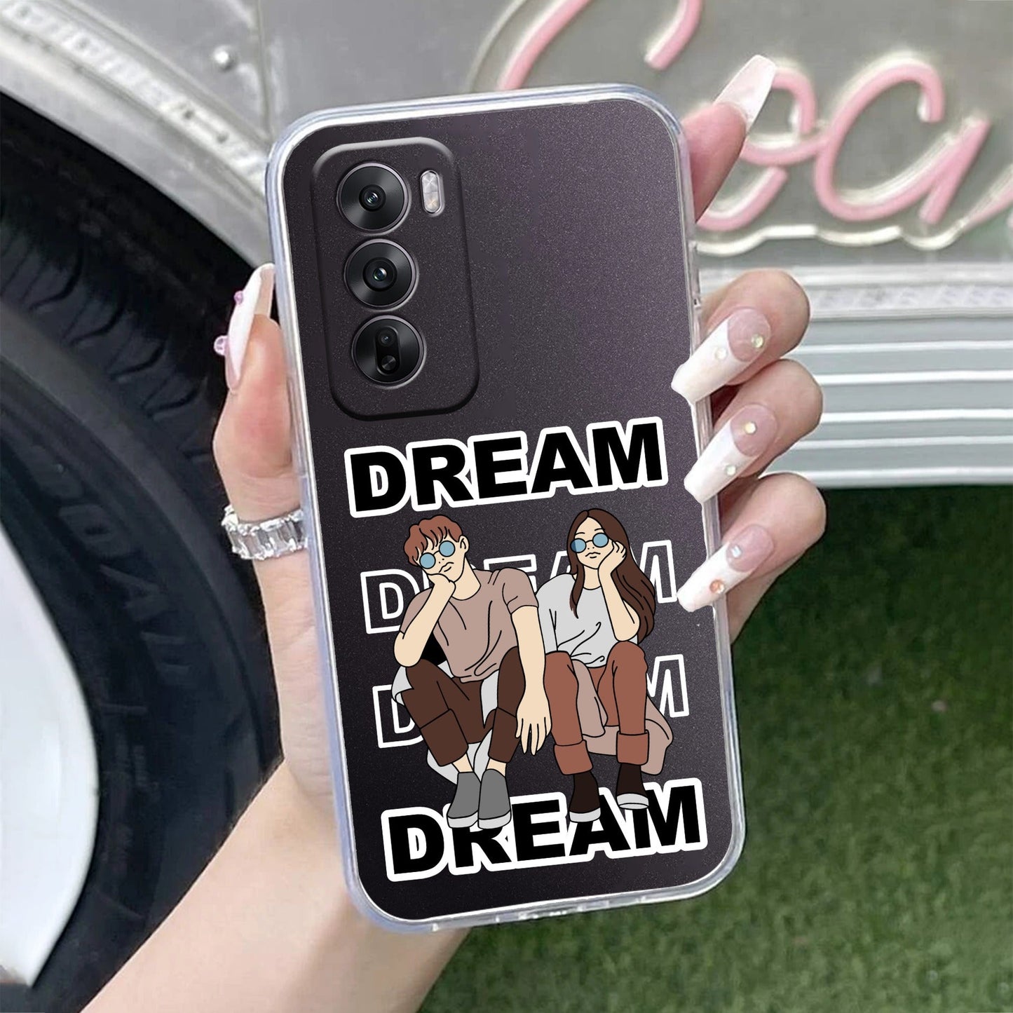 Couple Dream Transparent Silicon Case For Oppo