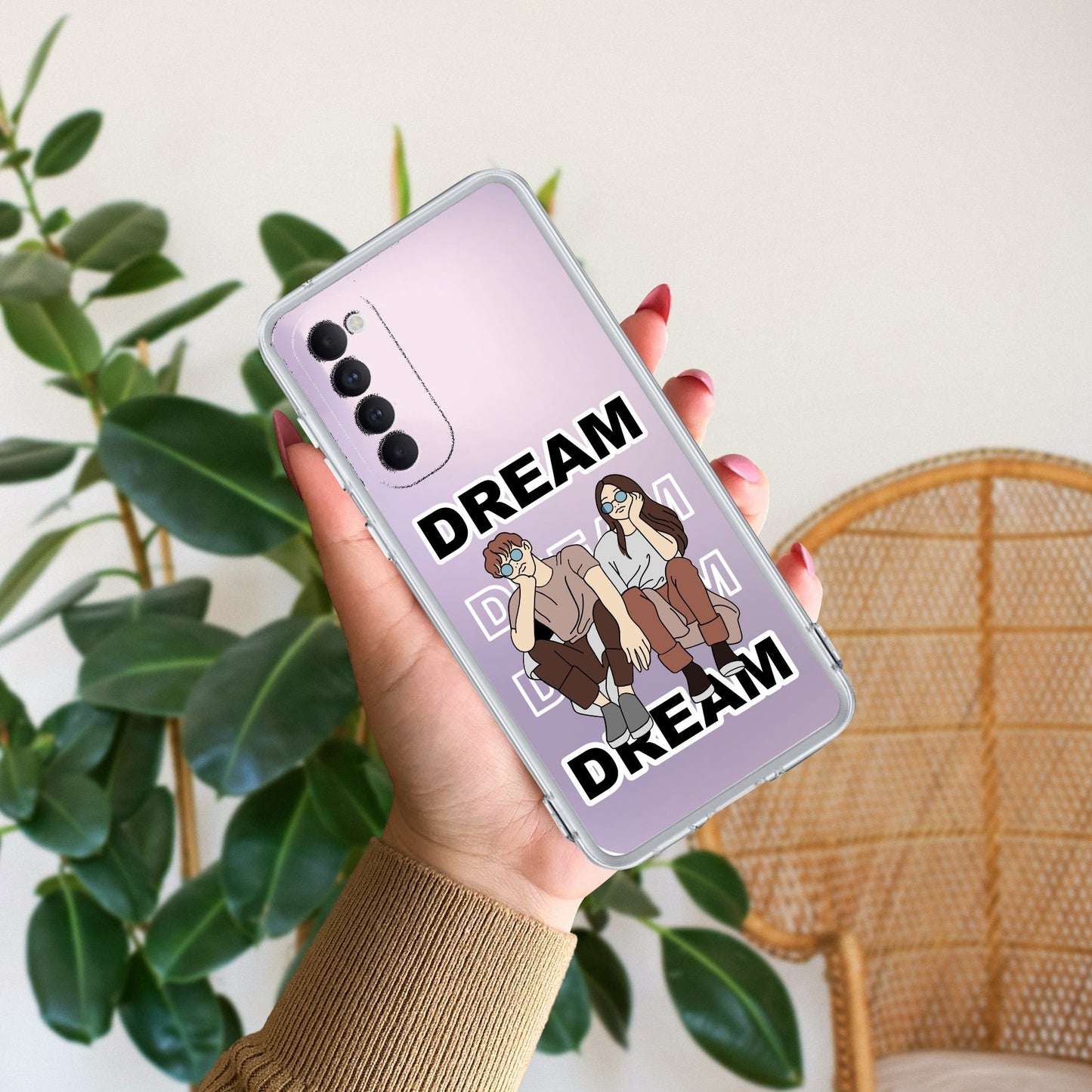 Couple Dream Transparent Silicon Case For Oppo