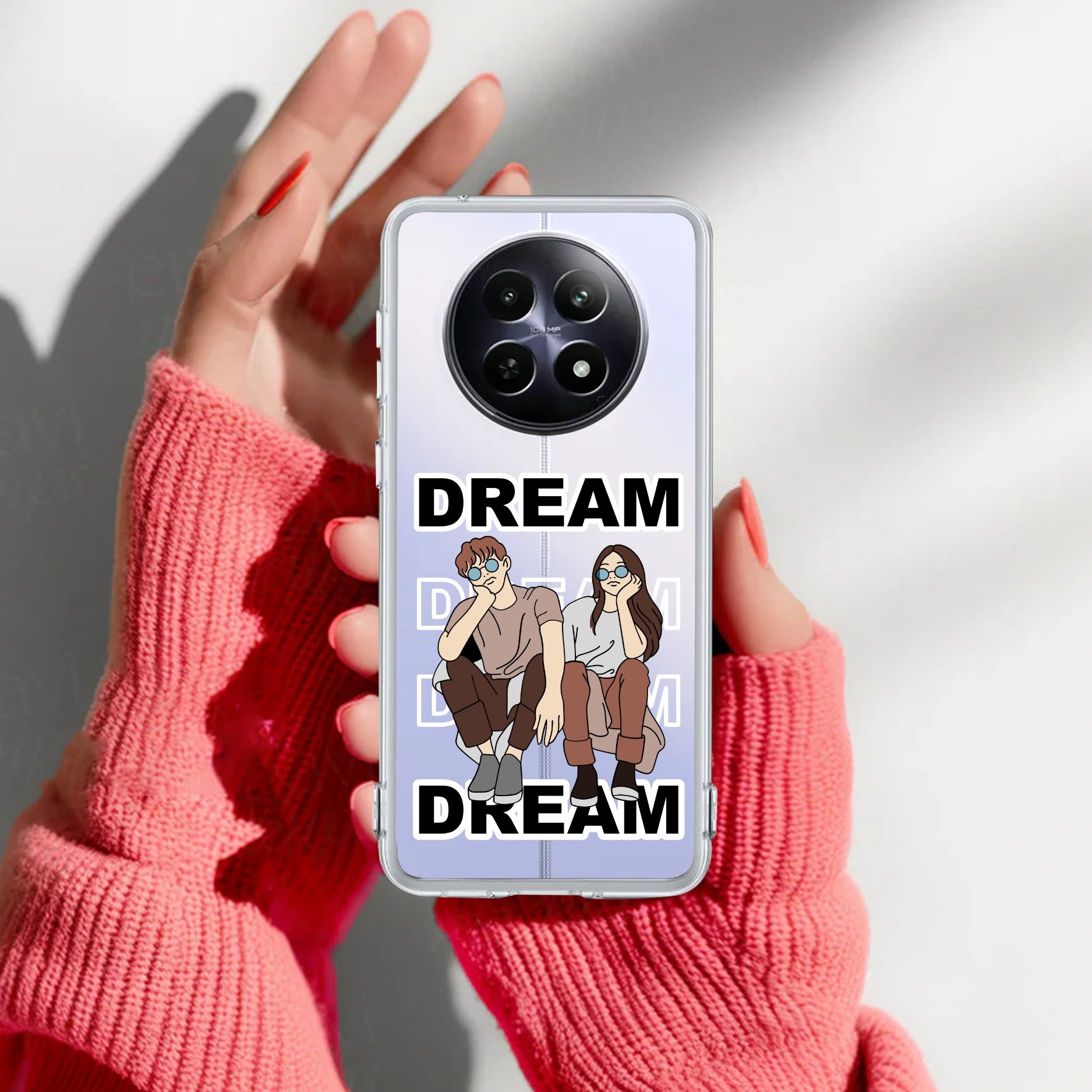 Couple Dream Transparent Silicon Case For Realme 13 Plus 5G