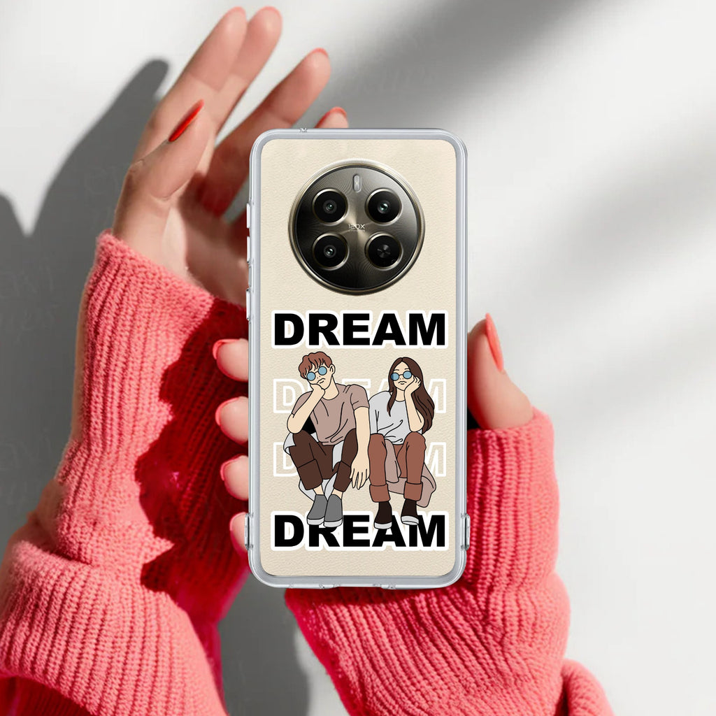 Couple Dream Transparent Silicon Case For Realme 15 5G