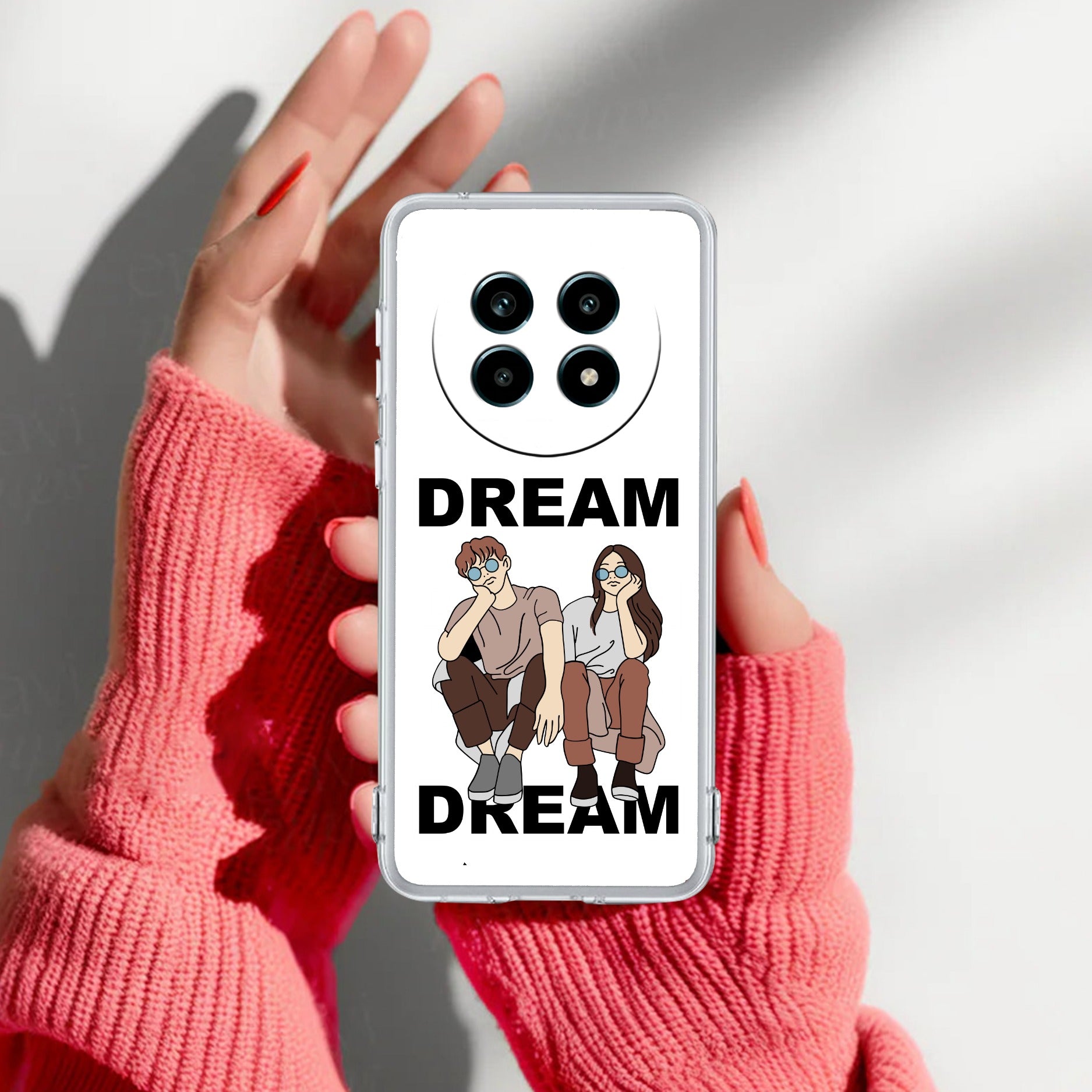 Couple Dream Transparent Silicon Case For Realme 14 Pro Lite 5G