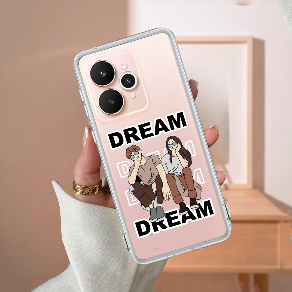 Couple Dream Transparent Silicon Case For Realme/Narzo